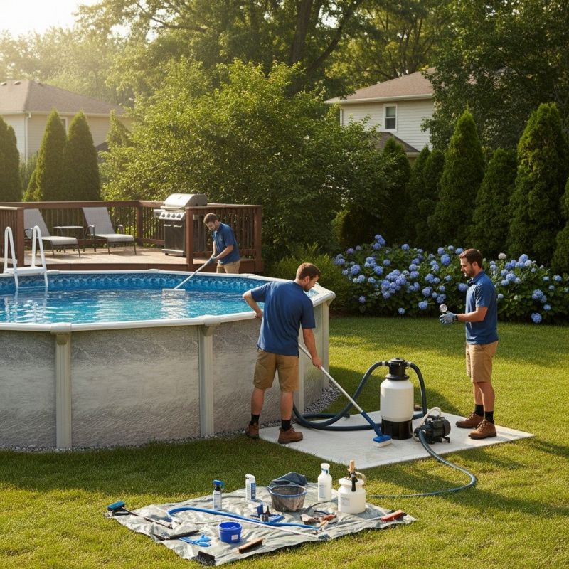 Local Above Ground Pool Setup pros at work