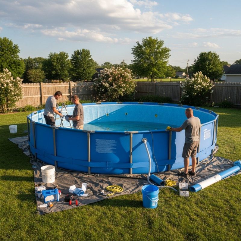 Above Ground Pool Setup